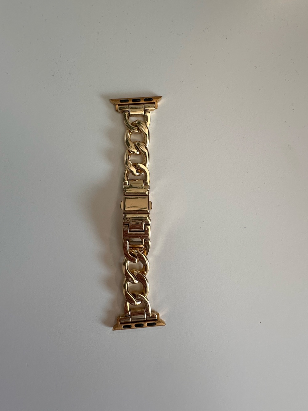 Gold Chain-Link Watch Band for Women